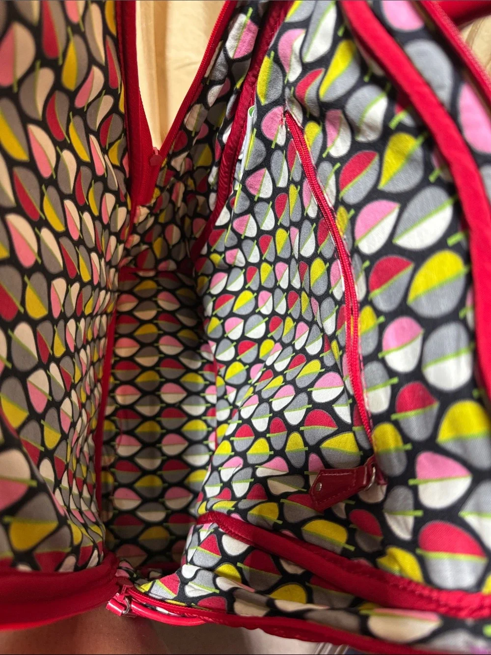 Vera Bradley Quilted Backpack- Red